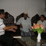 Haji Ramadullah (center) is a respectable moslem entrepreneur and figure in Shwekyin, Myanmar